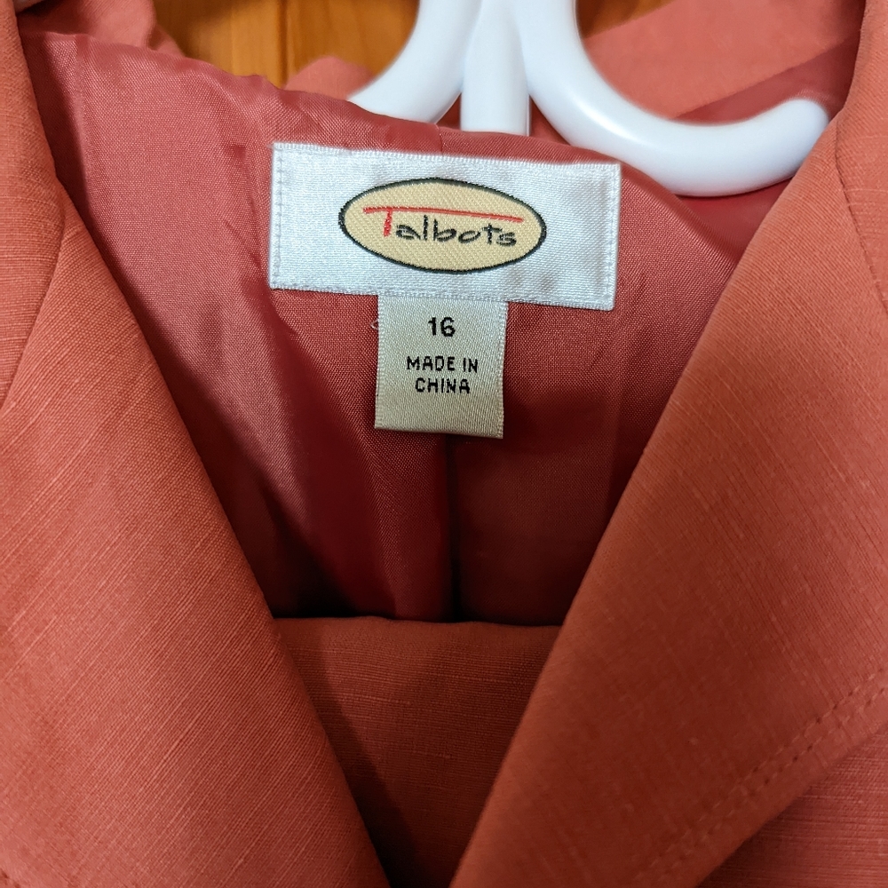 Talbots Safari pant suit, new, never worn.